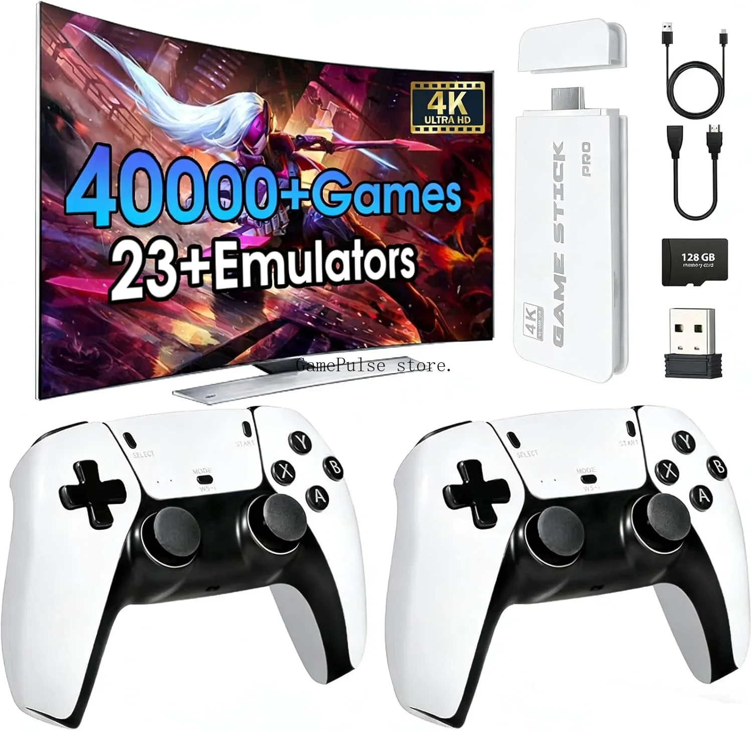 Retro Gaming Hdmi Stick - Konsol Game Retro Nirkabel Baru GamePulse,