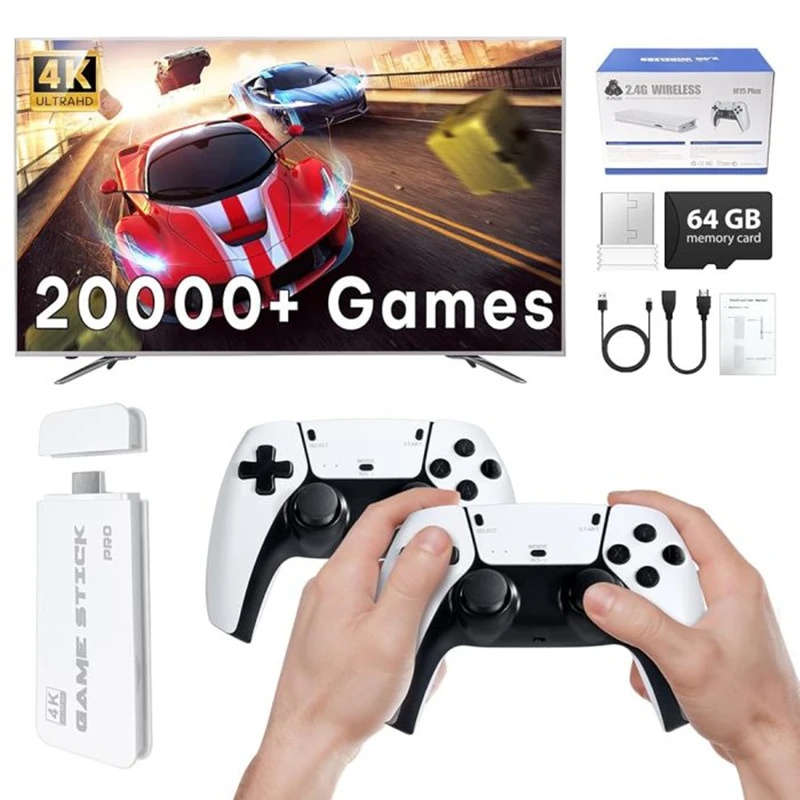 Retro Gaming Hdmi Stick - Konsol Game Retro 2026 yang Ditingkatkan,