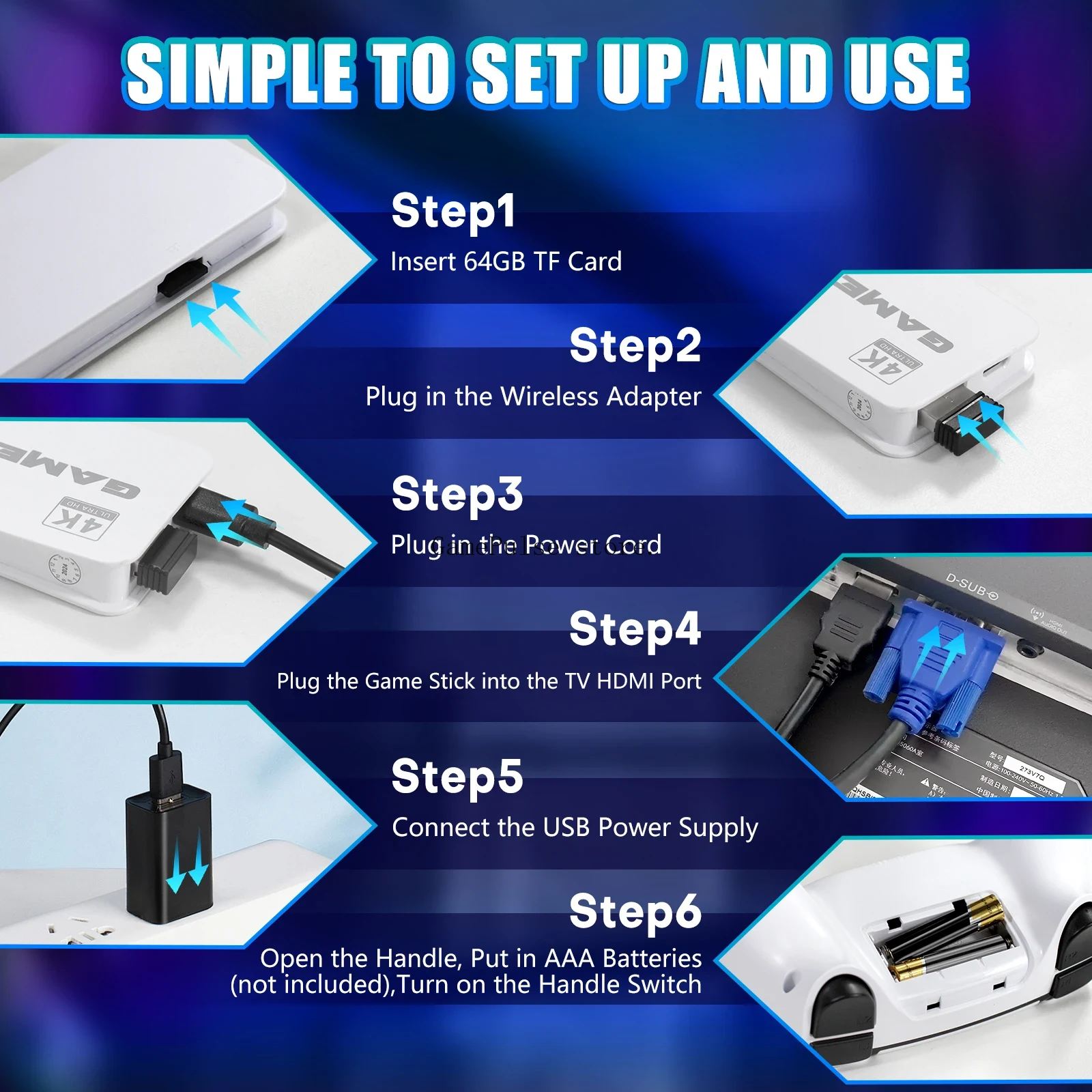 GamePulse2026 20000+ Game Retr - Retro Gaming Hdmi Stick ulasan dan harga