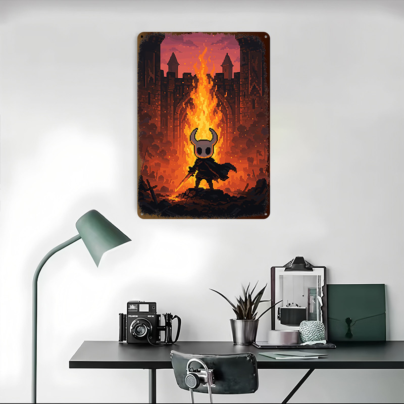 Poster Cetak Ksatria di Depan  - Retro Knight Gaming ulasan dan harga