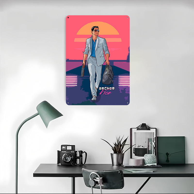 Poster Tinplate Archer Old Vib - Retro Gaming Vibe ulasan dan harga