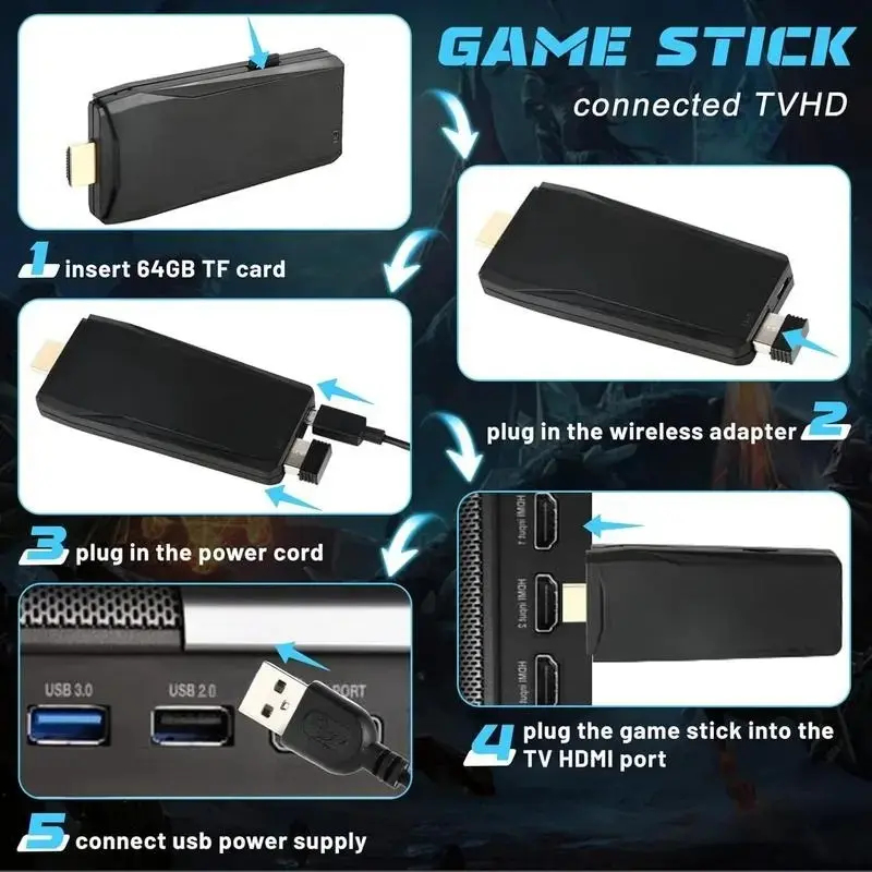 Konsol Game Retro Plug And Pla - Retro Gaming Hdmi Stick ulasan dan harga